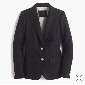 JCrew Navy Petite Rhodes Blazer Italian wool NWT!!