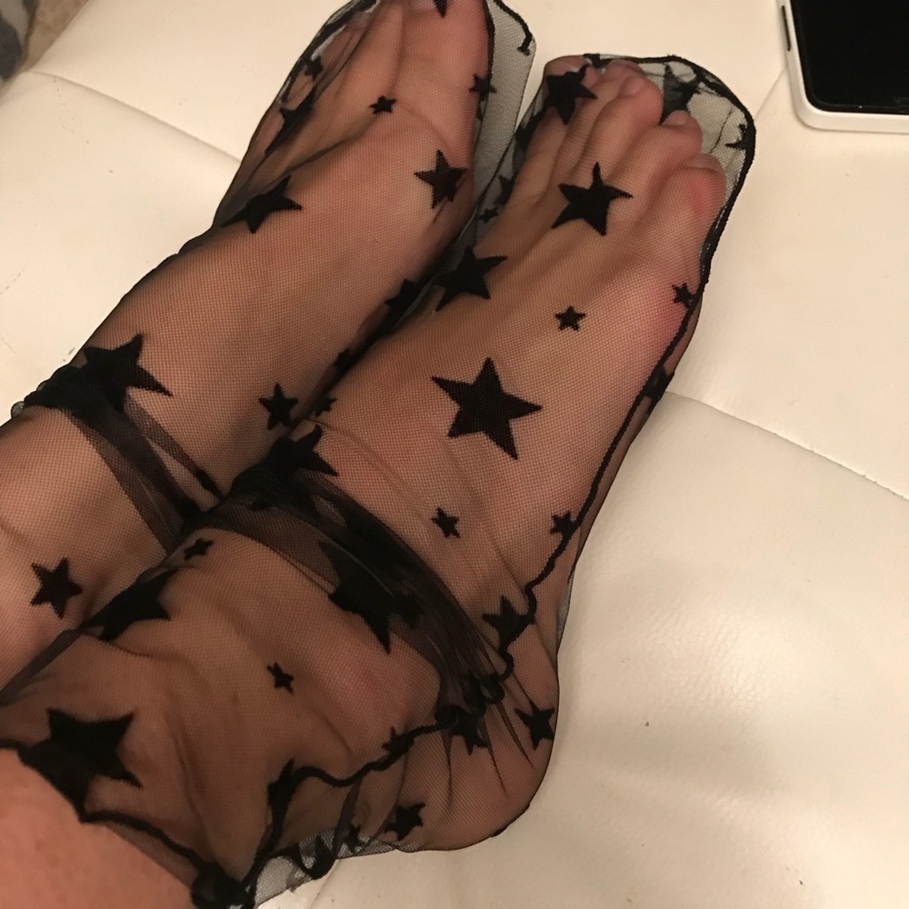 Black stars socks SOLD - Picture 1 of 2