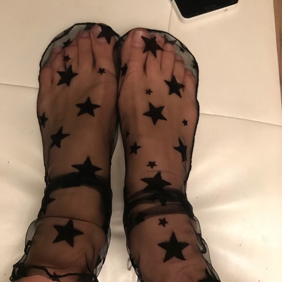 Black stars socks SOLD - Picture 2 of 2