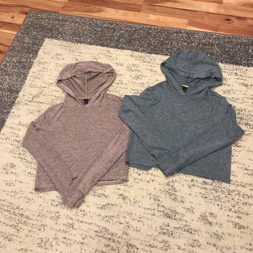 2 super soft cropped hoodies