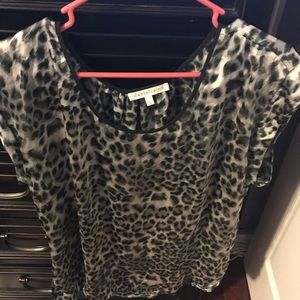 Dress blouse black and white shirt