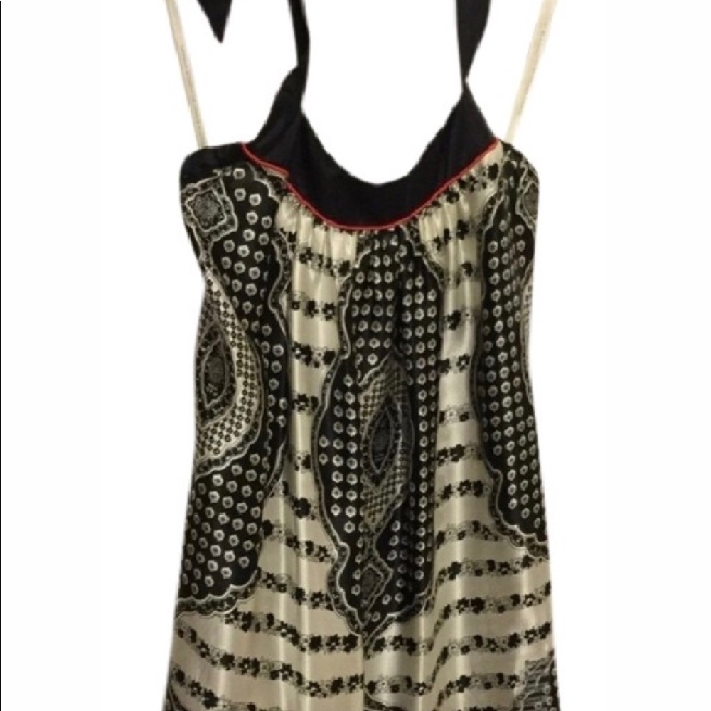 Adorable designer silk halter dress