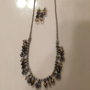 Brighton necklace and earrings