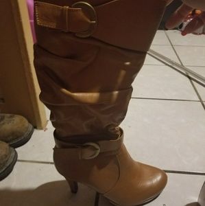 Tan boots