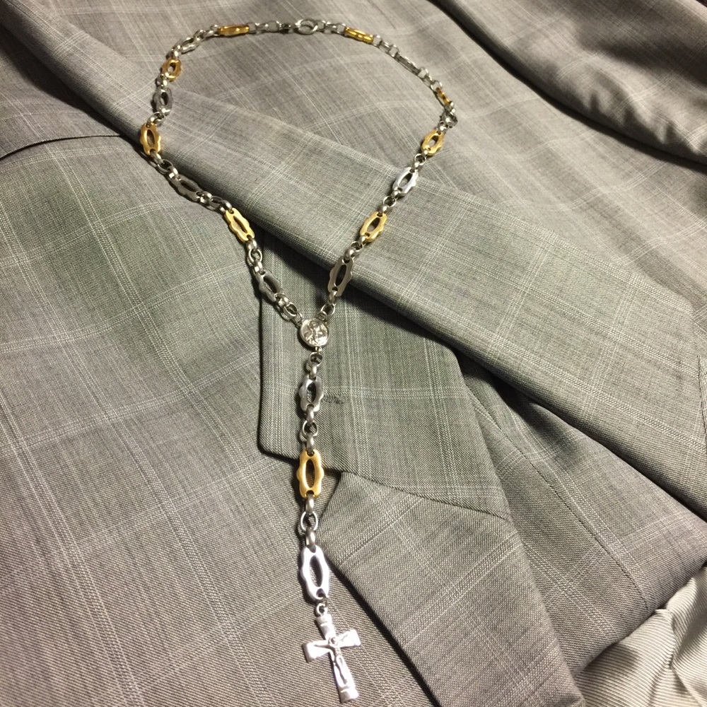 Men’s rosary necklace