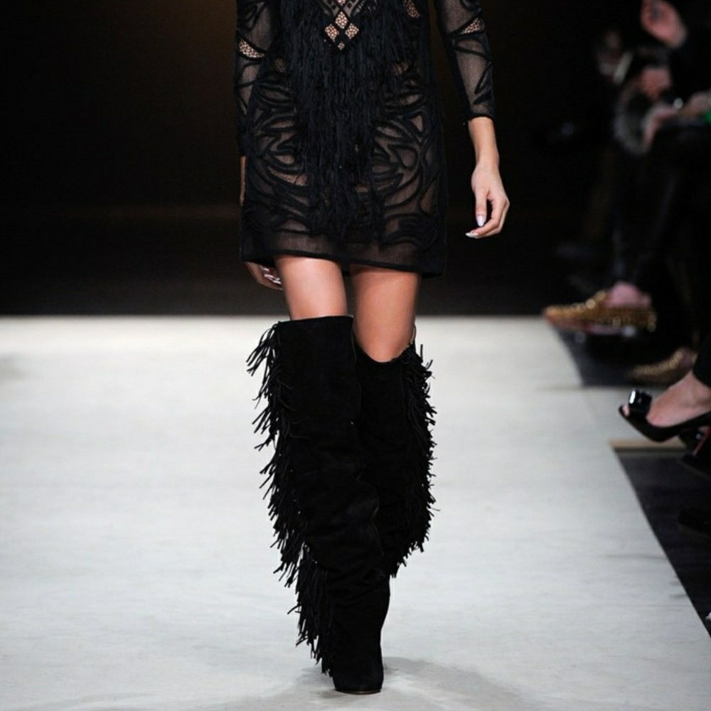 Isabel marant manly black wedge boot