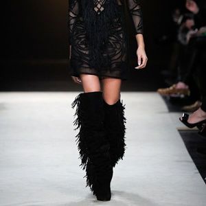 Isabel marant manly black wedge boot