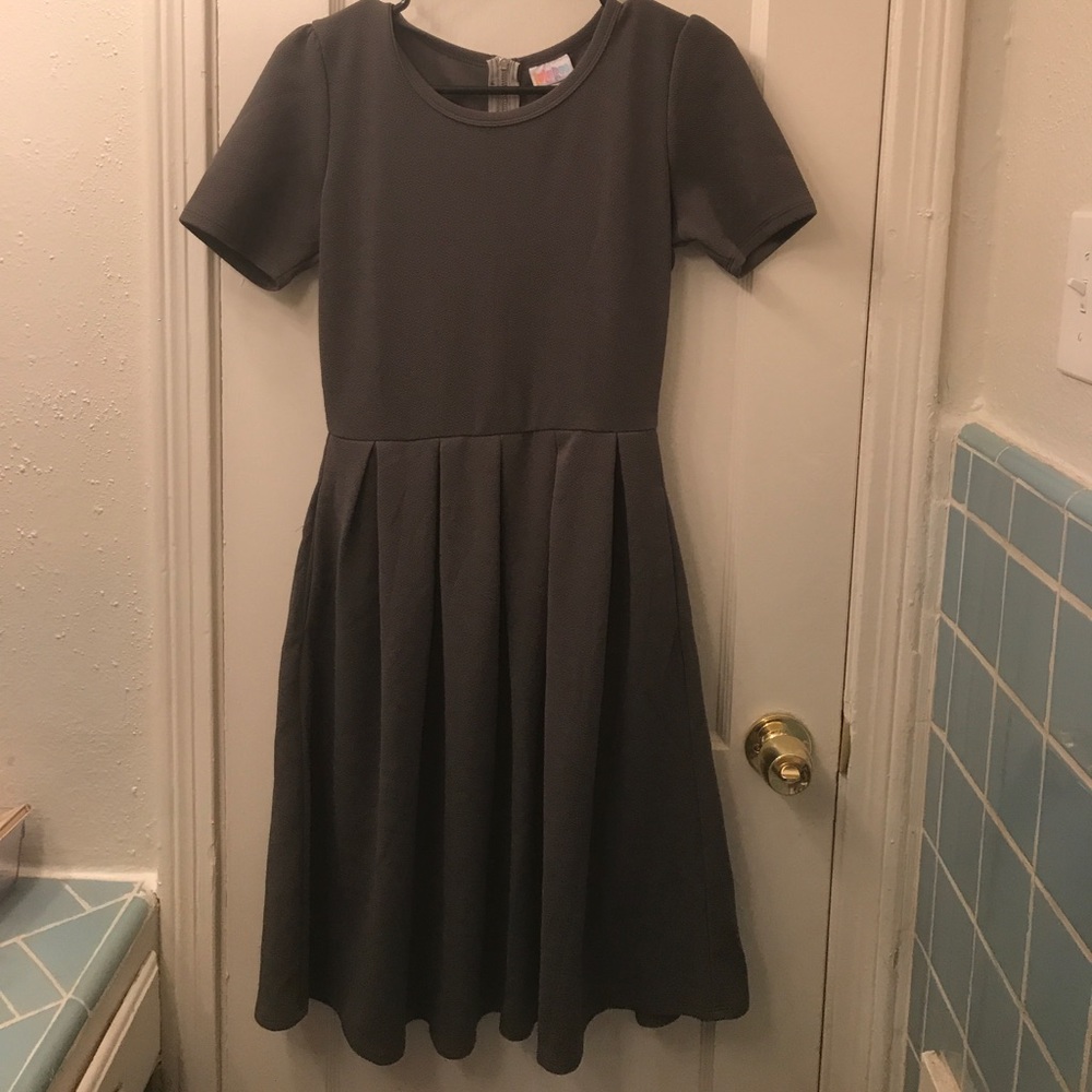 Grey lularoe Amelia