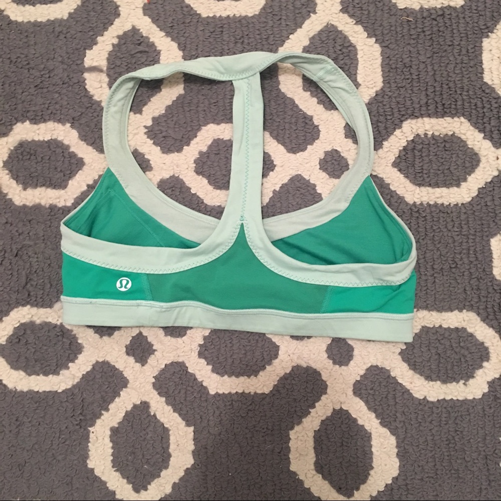 Lululemon Green Sports Bra - Picture 2 of 2