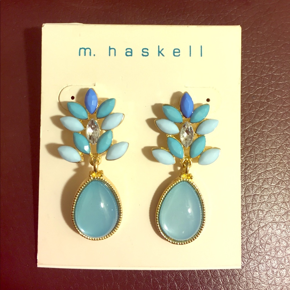M Haskell Blue earrings