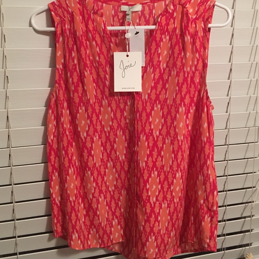Josie silk sleeveless button up