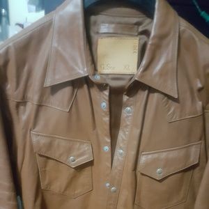 G -Star R Men's Leather Shirt
