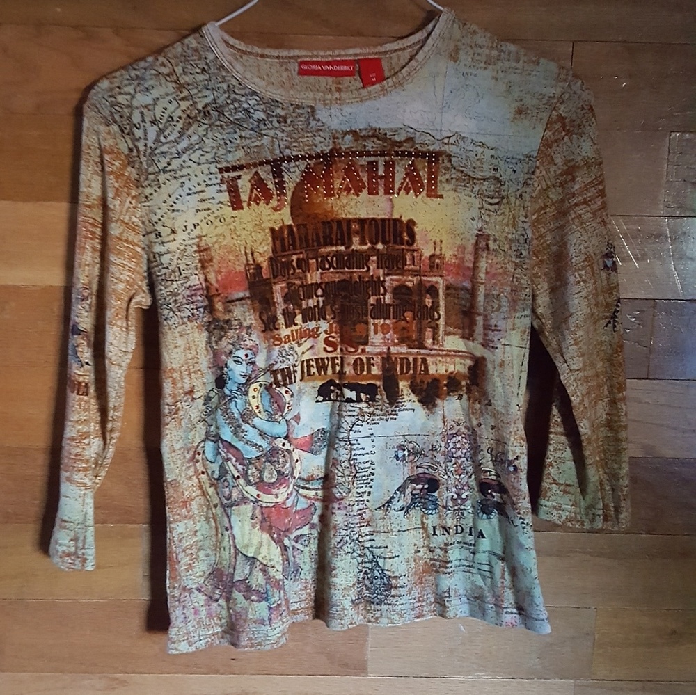 Gloria Vanderbilt Taj Mahal knit top