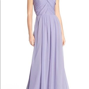 Hayley Paige BLACK strapless bridesmaid dress