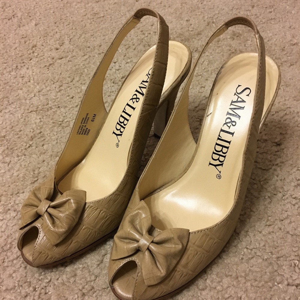 Sam & Libby peep-toe shoes Size 6.5
