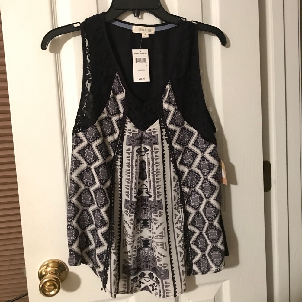 Black/white Tribal Shirt from Macy's, never worn.
