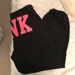 cropped pink sweatpants