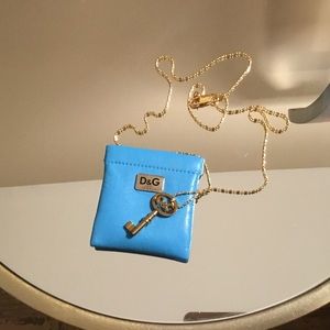 D&G Logo Gold Key Necklace