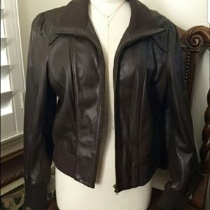 Super soft Halogen Leather Bomber jacket