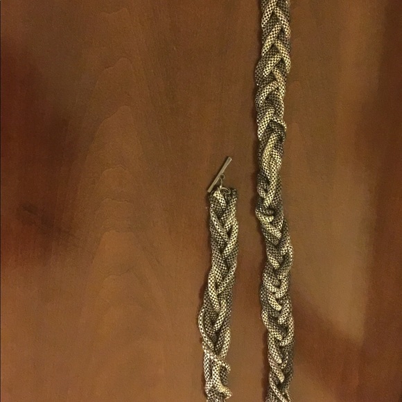 The Limited braided necklace and bracelet set - Picture 2 of 4