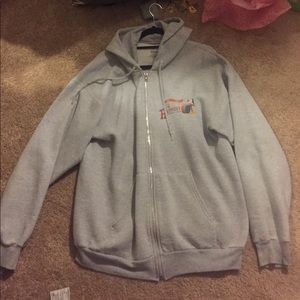 gray disneyland zip up