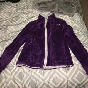 Purple north face jacket size XS