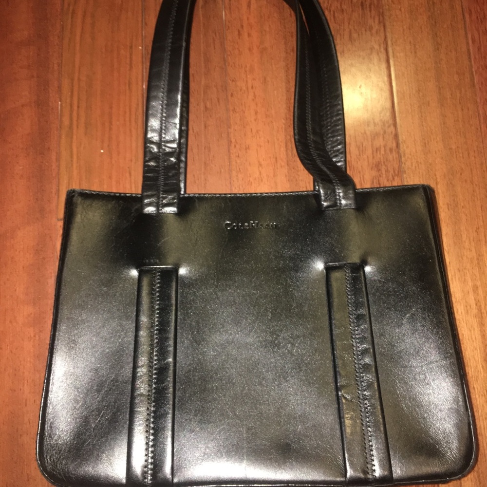 Cole Haan black leather tote