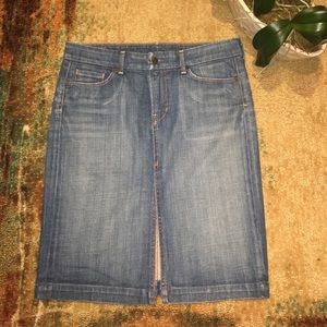 Citizens of Humanity • Perfect Denim Skirt w/ Slit