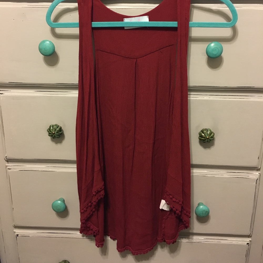 Burgundy layer shirt!