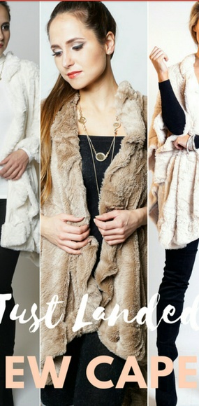 🌟HP🌟Faux Fur Cape - Picture 6 of 8