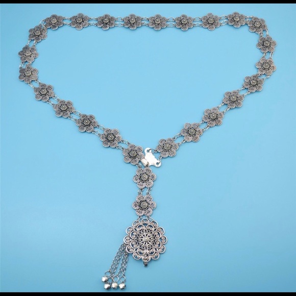 Boho linked mandala belt - Picture 4 of 8