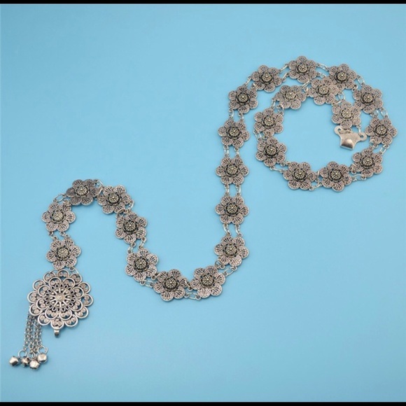 Boho linked mandala belt - Picture 7 of 8