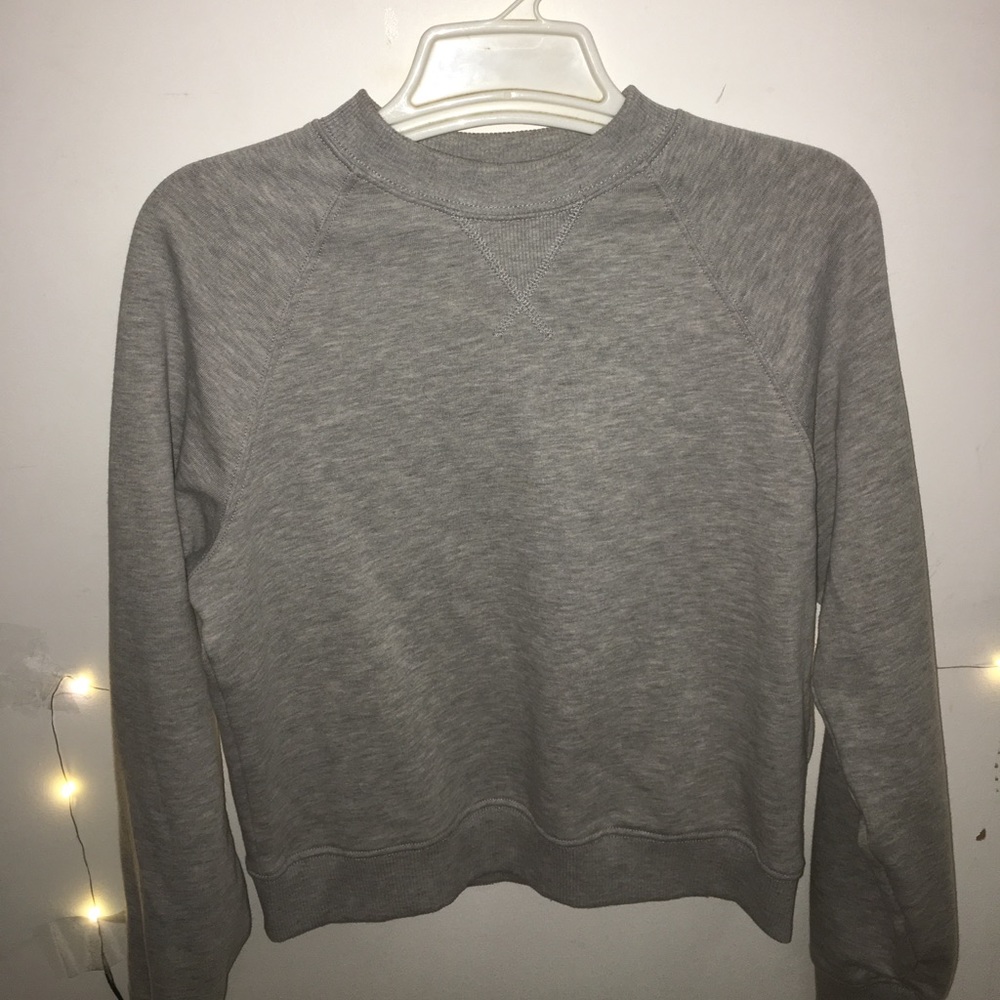 A grey sweater
