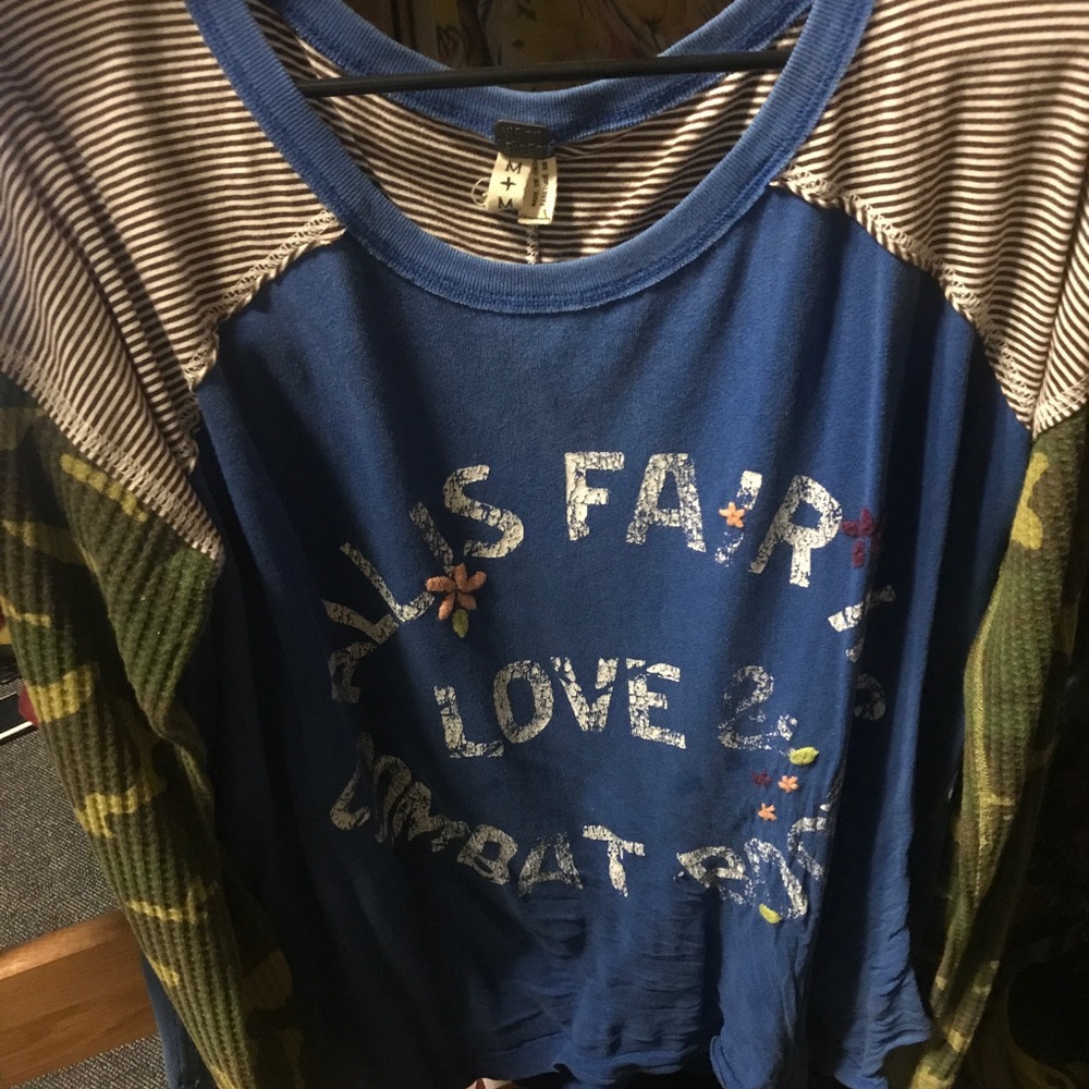 Free People combat tee