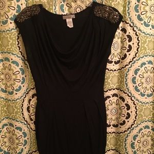 Black Beaded Cocktail Dress