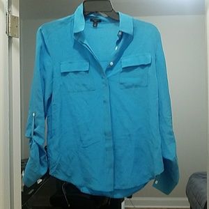 Bright Blue Blouse/Dress Shirt