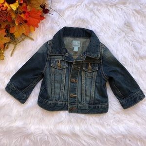 Baby Gap dark denim button down jacket