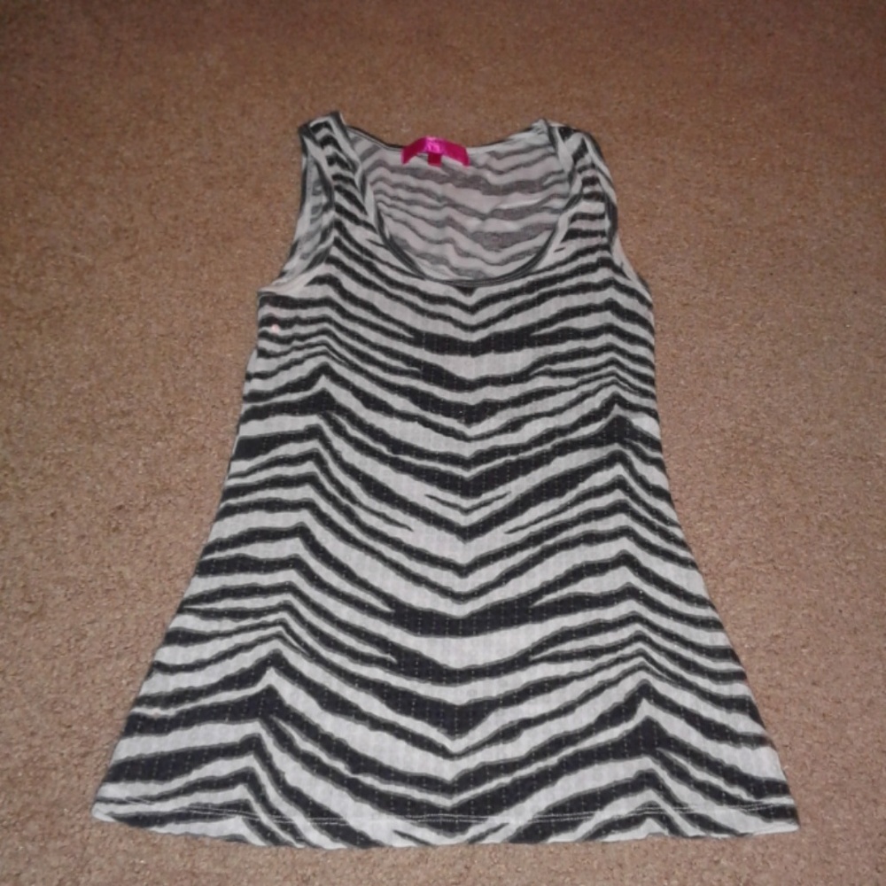 Zebra tank top