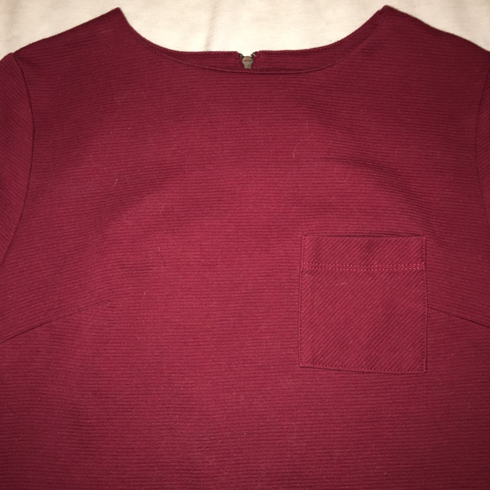 Merona maroon fitted pullover - Picture 2 of 4