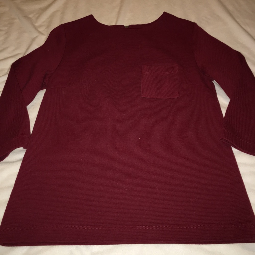 Merona maroon fitted pullover