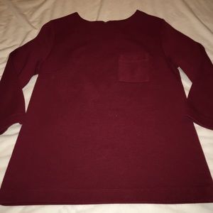 Merona maroon fitted pullover