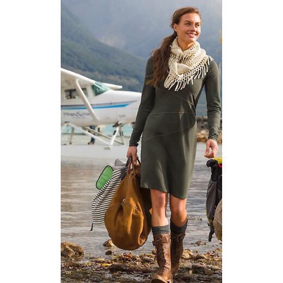 Athleta Sunburst Organic cottonDark Deep Sea Dress - Picture 1 of 3