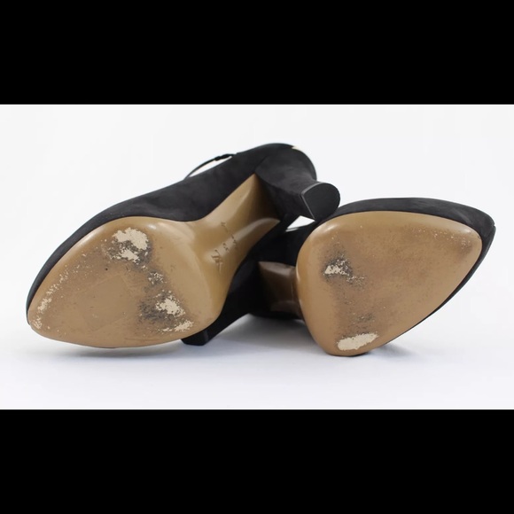 Auth Louis Vuitton Black Suede Patent Bow Heel!!!! - Picture 5 of 5