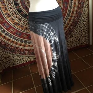 BOHO Tie Dye Maxi Skirt/Dress Small