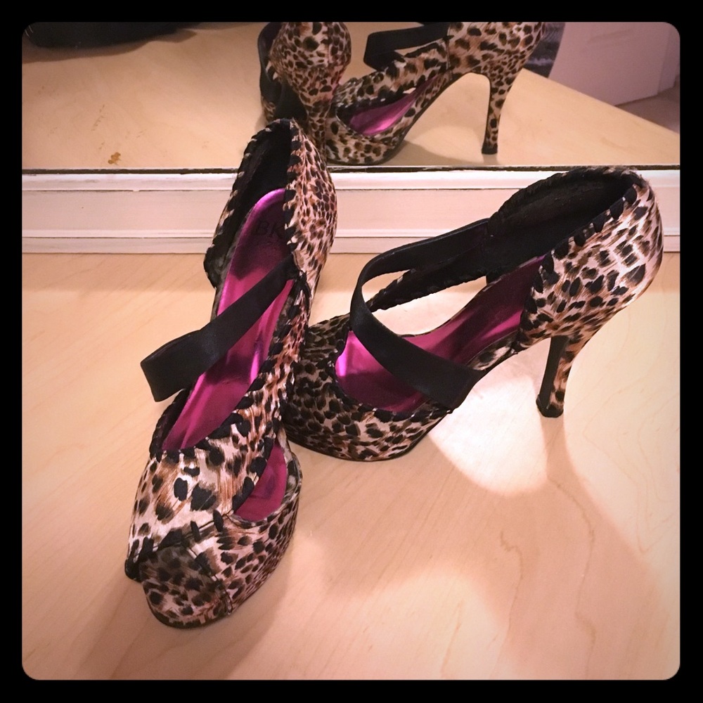 Leopard print heels