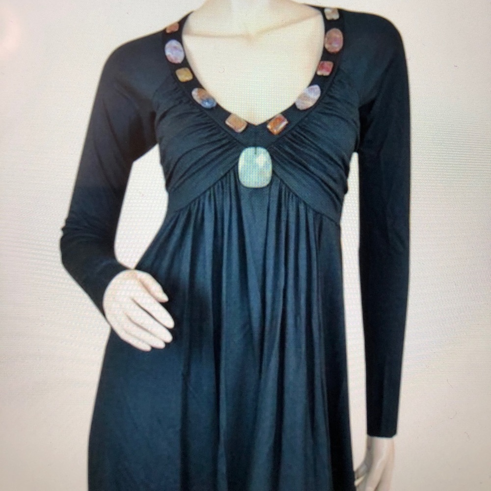 Prairie New York Black embellished dress