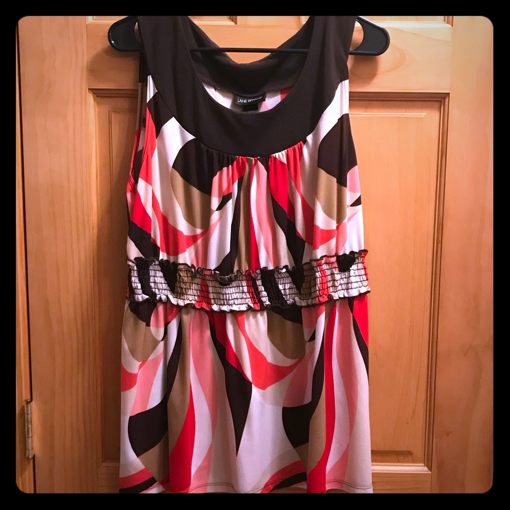 4 for $20 SALE! Sleeveless top with gathered waist