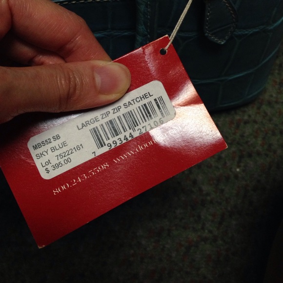 Dooney and Bourke blue alligator satchel Nwt - Picture 2 of 8