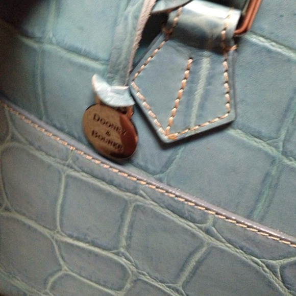 Dooney and Bourke blue alligator satchel Nwt - Picture 3 of 8
