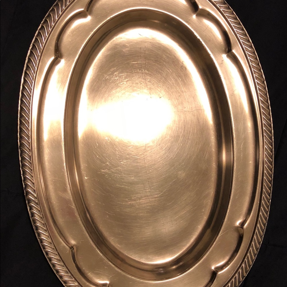 Reed and Barton antique silver platter.